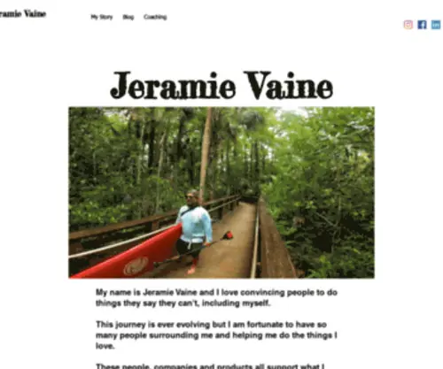 Jeramievaine.com(Stand Up Paddling) Screenshot