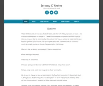 Jeremyckester.com(Converting caffeine into words) Screenshot