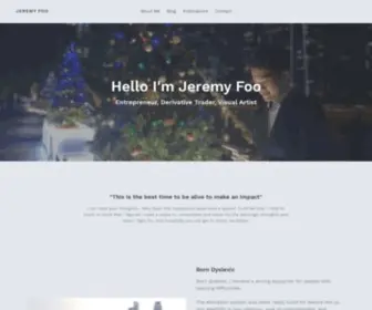 Jeremyfoomj.com(Jeremy Foo) Screenshot