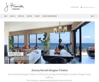 Jeremyharnish.com(Full Service Painting and Finishing Firm in Orange County) Screenshot