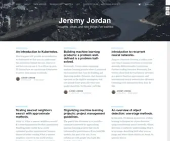 Jeremyjordan.me(Jeremy Jordan) Screenshot