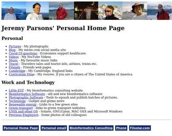Jeremyparsons.com(Jeremy Parsons' Personal) Screenshot