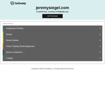 Jeremysiegel.com(Network Solutions) Screenshot