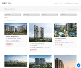 Jeremytohproperty.com(New launch projects in Singapore) Screenshot