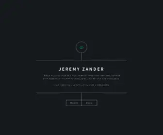 Jeremyzander.com(Jeremy Zander) Screenshot