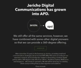 Jericho.co.nz(Jericho Digital Communications is now APD) Screenshot