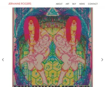 Jermainerogers.com(Official site of artist Jermaine Rogers illustrator of rock posters) Screenshot