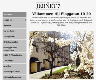 Jernet7.se(Brf Jernet 7) Screenshot