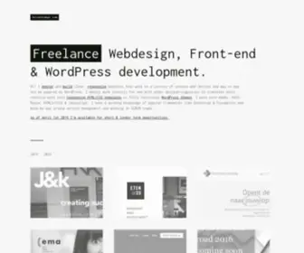 Jeroenhoman.com(Freelance Webdesign) Screenshot