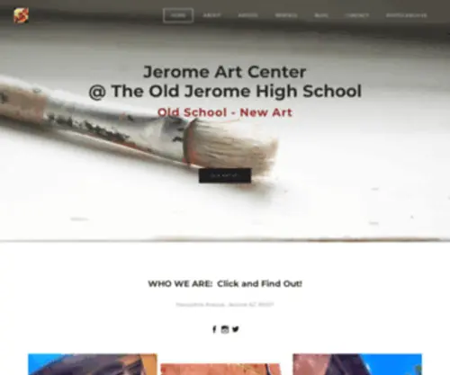 Jeromeartcenter.com(Jerome Art Center) Screenshot