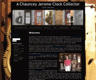 Jeromeclockcollector.com(A Chauncey Jerome Clock Collector) Screenshot