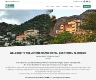 Jeromegrandhotel.net(Jerome Grand Hotel) Screenshot