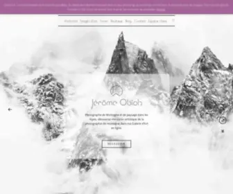Jeromeobiols.com(Photographie Montagne et artistique des Alpes. Vente de Photos d'Art de Montagne en ligne) Screenshot