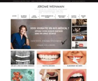 Jeromeweinman.com(Blanchiment des dents) Screenshot