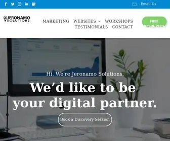 Jeronamo.ca(Creative Digital Marketing and Website Development Agency) Screenshot