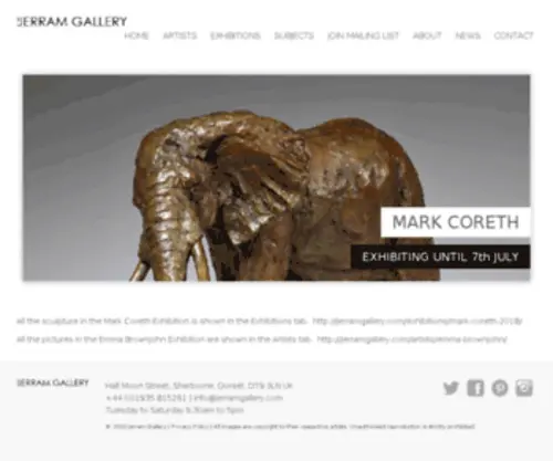 JerramGallery.com(The Jerram Gallery) Screenshot