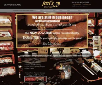 Jerristobacco.com(Jerri's Cigar Shop and Tobacco Shop and Fine Wines) Screenshot