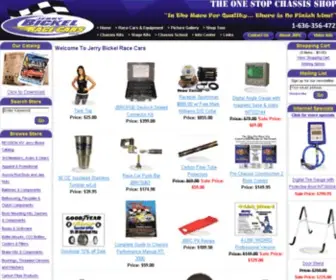 Jerrybickel.com(Drag Race Chassis Builder and Parts Store) Screenshot