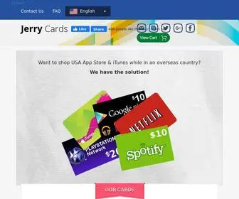 Jerrycards.com(Jerry Cards) Screenshot
