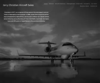 Jerrychristian.com(Jerry Christian Aircraft Sales) Screenshot