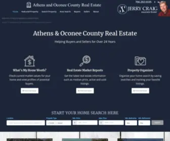 Jerrycraig.com(The Home of Athens and Oconee County Georgia real estate. Search every real estate listing) Screenshot