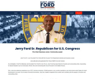Jerryfordfortexas.com(Jerry Ford Sr. for U.S. Congress) Screenshot