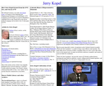 Jerrykopel.com(Jerry Kopel) Screenshot