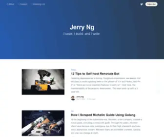 Jerrynsh.com(Jerry Ng) Screenshot
