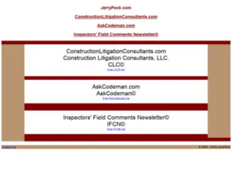 Jerrypeck.com(Construction and Code Consultant) Screenshot