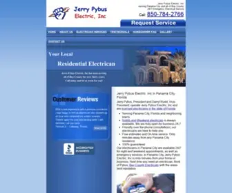 Jerrypybuselectric.com(Electrician Panama City) Screenshot