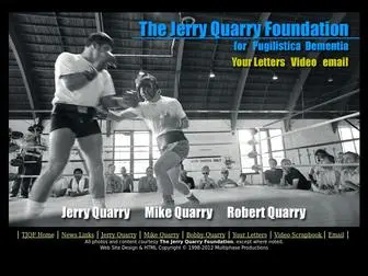 JerryQuarry.com(The Jerry Quarry Foundation) Screenshot