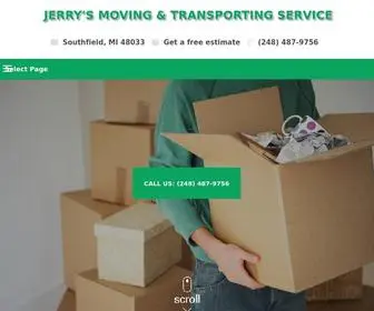 Jerrysmovingmi.com(Jerry's Moving & Transporting Service) Screenshot