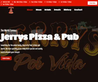 Jerryspizza.com(Jerry's Pizza & Pub) Screenshot