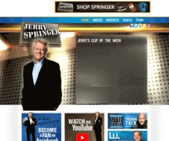 Jerryspringertv.com(The Jerry Springer Show) Screenshot