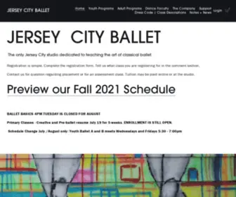 Jerseycityballet.org(JERSEY CITY BALLET) Screenshot