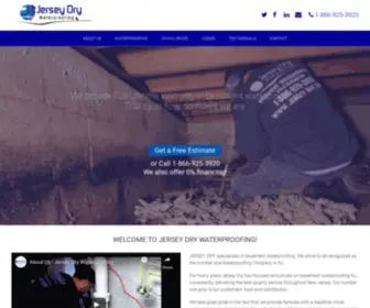 Jerseydrywaterproofing.com(Basement Waterproofing NJ) Screenshot