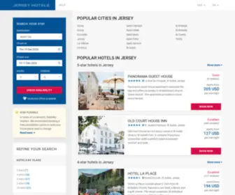 Jerseyhotelsweb.com(Jersey hotels & apartments) Screenshot