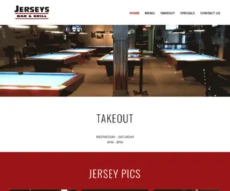 Jerseysbarandgrill.ca(Jersey's Bar and Grill in Burlington Ontario) Screenshot