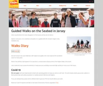 Jerseywalkadventures.co.uk(Moonwalks & guided walks on the seabed in Jersey) Screenshot