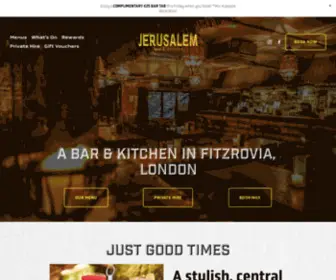 Jerusalembarandkitchen.com(Jerusalem Bar & Kitchen London) Screenshot