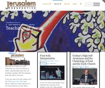 Jerusalemperspective.com(Exploring the Jewish Background to the Life and Words of Jesus) Screenshot