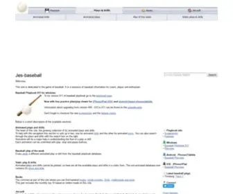 Jes-Baseball.com(Baseball plays and baseball drills) Screenshot