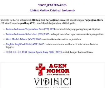 Jesoes.com(Alkitab Online Bahasa Indonesia) Screenshot