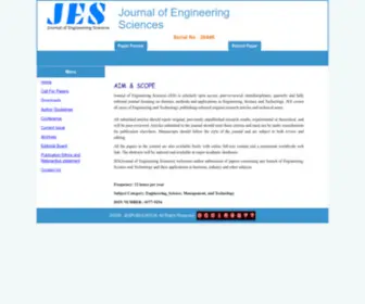 Jespublication.com(UGC CARE JOURNAL) Screenshot