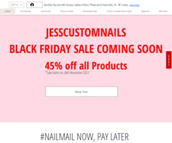 Jesscustomnails.com(Jess Custom Nails) Screenshot