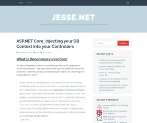Jessedotnet.com(Jessedotnet) Screenshot