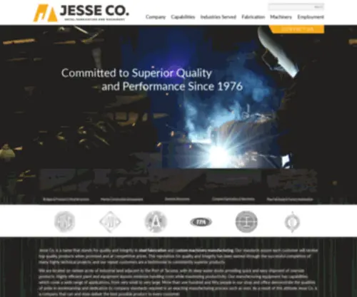 Jesseengineering.com(Fabrication, Machinery and Equipment) Screenshot