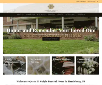 Jessegeiglefuneralhome.com(Harrisburg, PA Funeral Home & Cremation) Screenshot