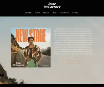 Jessemccartney.com(The official site of Jesse McCartney) Screenshot