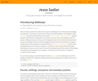 Jessesadler.com(Jesse Sadler) Screenshot
